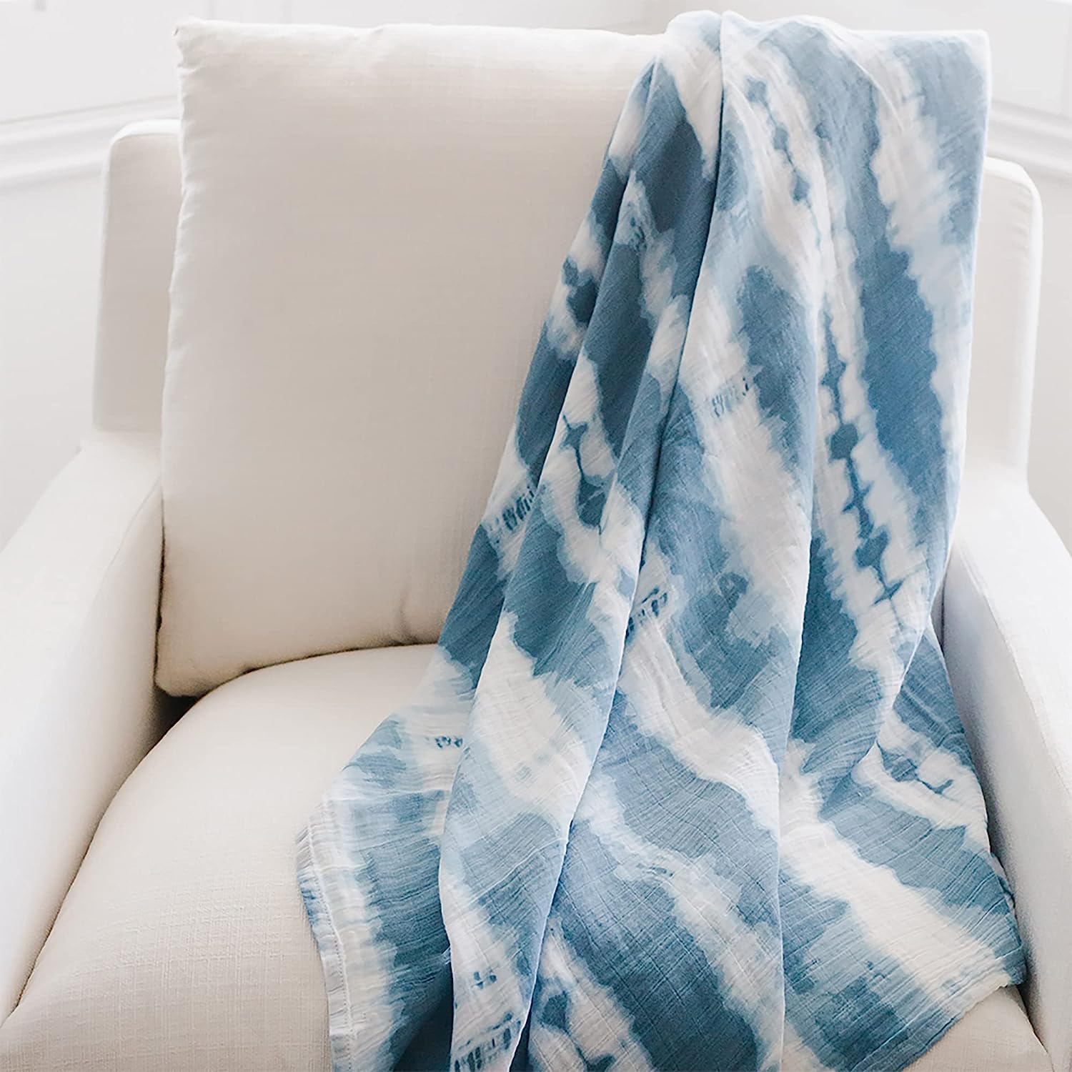 Crane Baby Soft Muslin Swaddle Blanket, Soft Swaddle Wrap for Boys and Girls, Safari Animal, 47" x 47" - Image 5